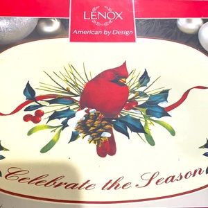 LENOX winter greetings plate